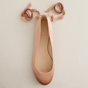 J. Crew, Paulina ankle-tie ballet flats, 8